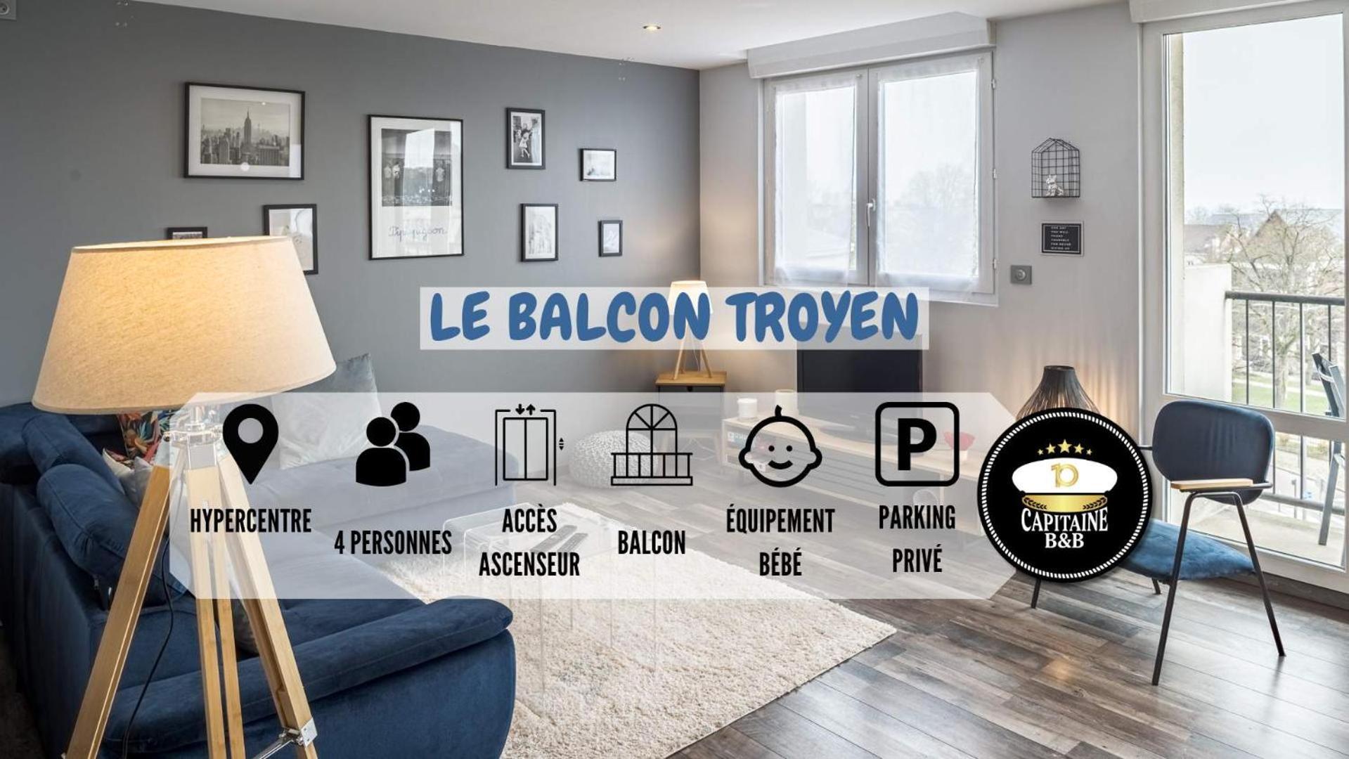شقة Le Balcon Troyen - Proche Hypercentre - 4 Pers. تروي المظهر الخارجي الصورة